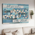 All You Need Is Love And The Beach, Summer Poster, Wall Decor Poster and Canvas