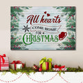 All Hearts Come Home For Christmas Christian Wall Art Canvas Print - Religious Canvas Painting