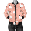 FUNSTUFFPRINT Alpaca Pink Pattern Print Women Casual 3D Bomber Jacket