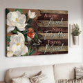 Always Loved Never Forgotten Forever Missed Poster and Canvas