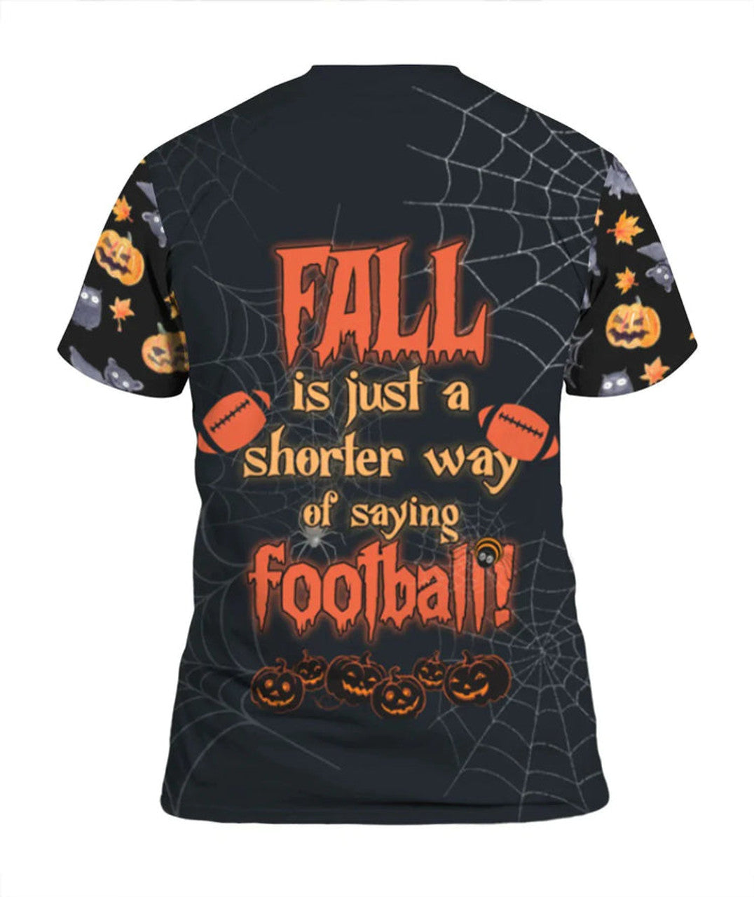 3D Halloween Football Shirt Men Women Halloween Gift For American Football Player