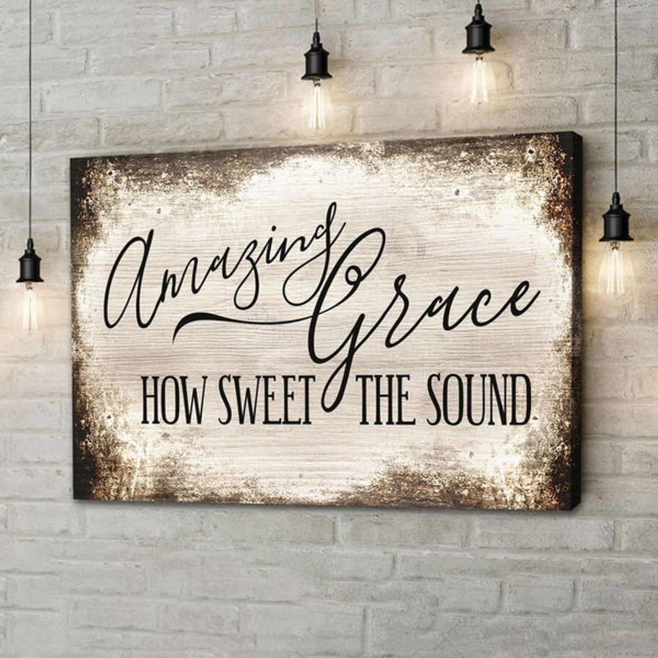 Amazing Grace Wall Art Amazing Grace How Sweet The Sound Canvas Print - Religious Wall Decor
