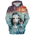 FUNSTUFFPRINT 3D America One Nation Under God 3D Hoodie and Zip Hoodie