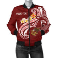 FUNSTUFFPRINT American Samoa Custom AS Seal Polynesian Patterns Plumeria - 3D Bomber Jacket