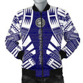FUNSTUFFPRINT American Samoa Men Bomber Jackets - Polynesian Tattoo Flag - 10 3D Bomber Jacket