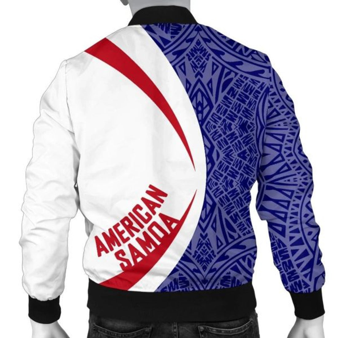 FUNSTUFFPRINT American Samoa Men's Bomber Jacket - Circle Style 01 3D Bomber Jacket