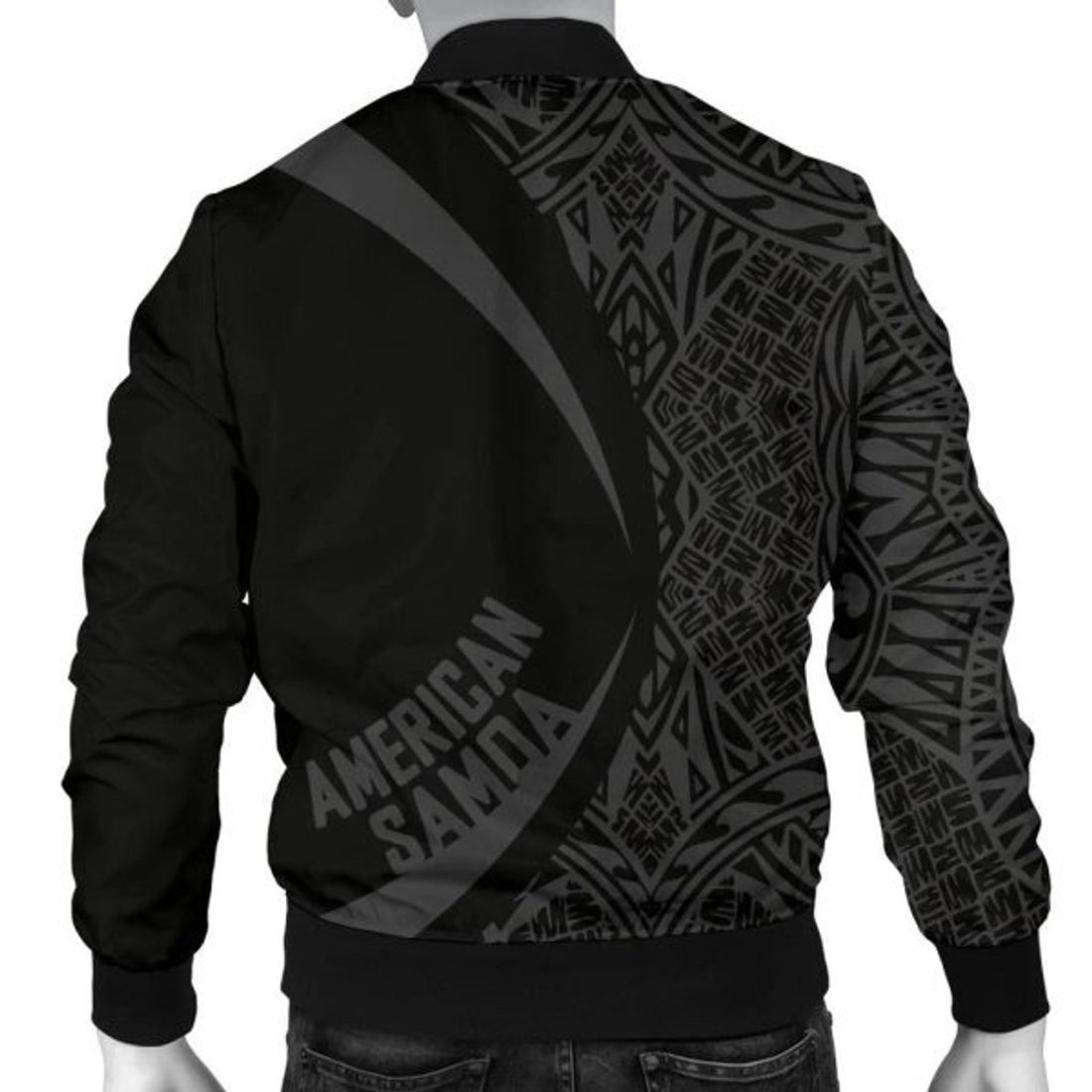 FUNSTUFFPRINT American Samoa Men's Bomber Jacket - Circle Style 02 3D Bomber Jacket