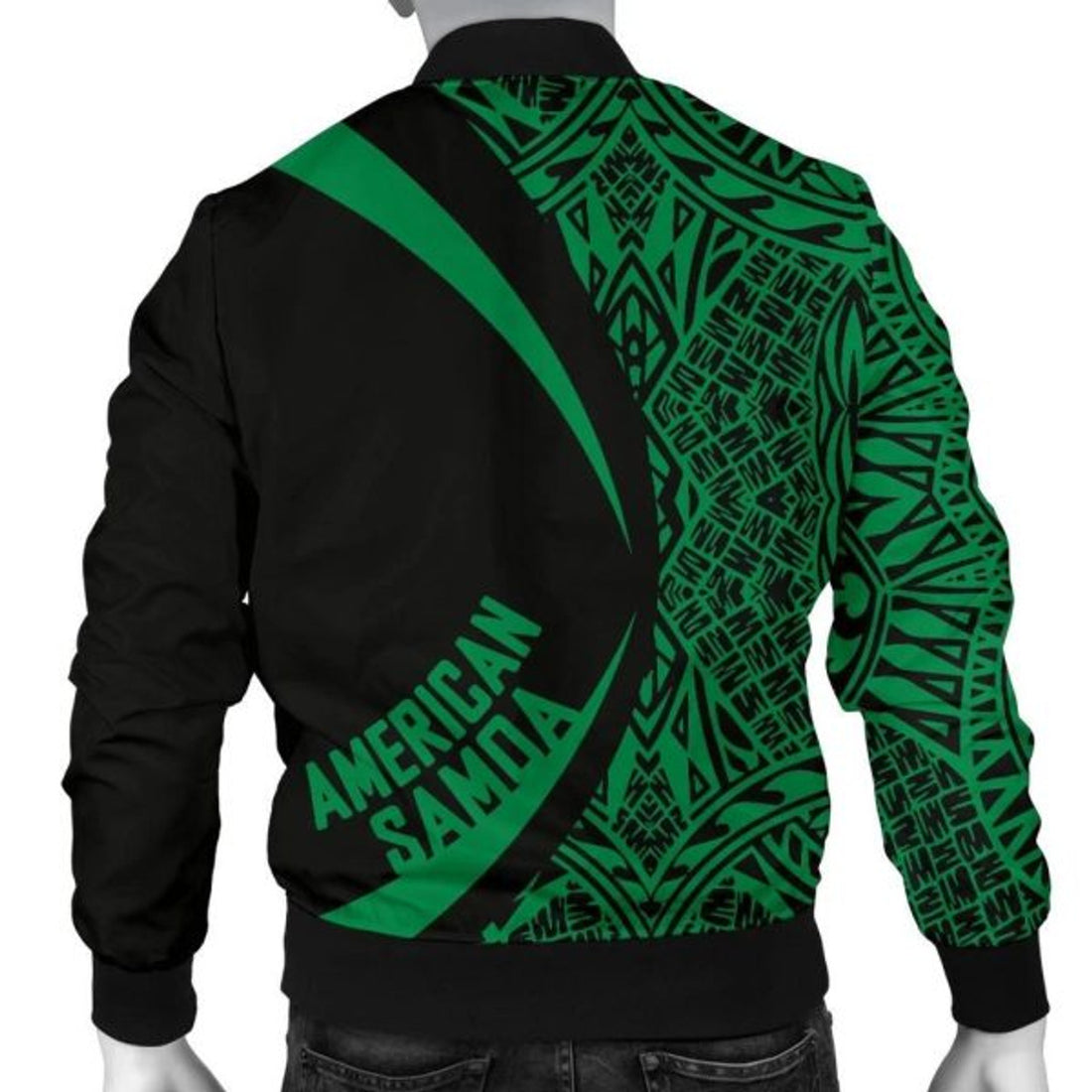 FUNSTUFFPRINT American Samoa Men's Bomber Jacket - Circle Style 04 3D Bomber Jacket