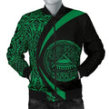FUNSTUFFPRINT American Samoa Men's Bomber Jacket - Circle Style 04 3D Bomber Jacket
