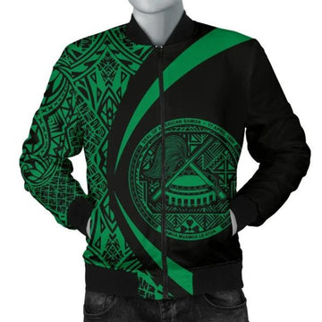 FUNSTUFFPRINT American Samoa Men's Bomber Jacket - Circle Style 04 3D Bomber Jacket