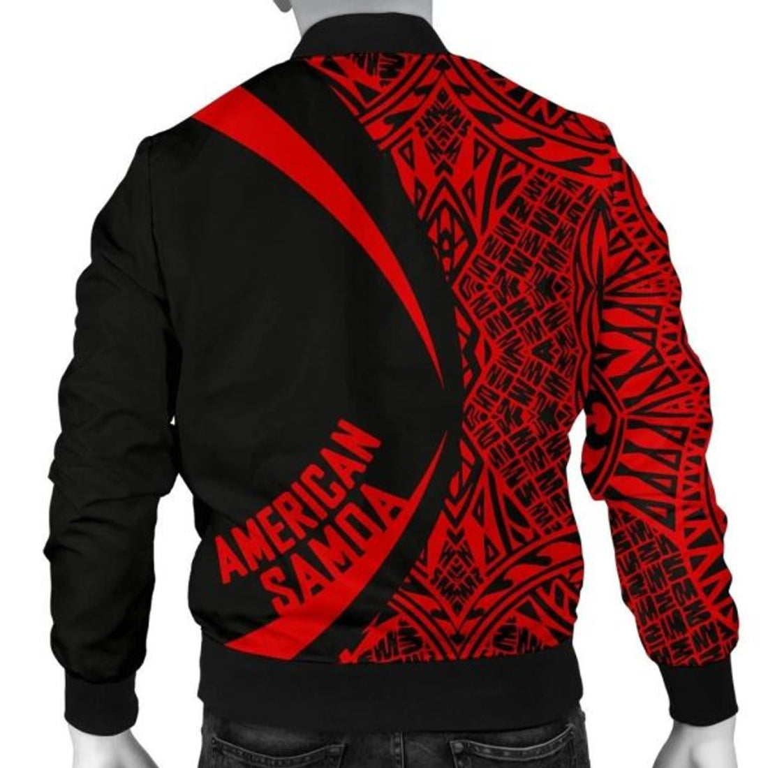 FUNSTUFFPRINT American Samoa Men's Bomber Jacket - Circle Style 05 3D Bomber Jacket