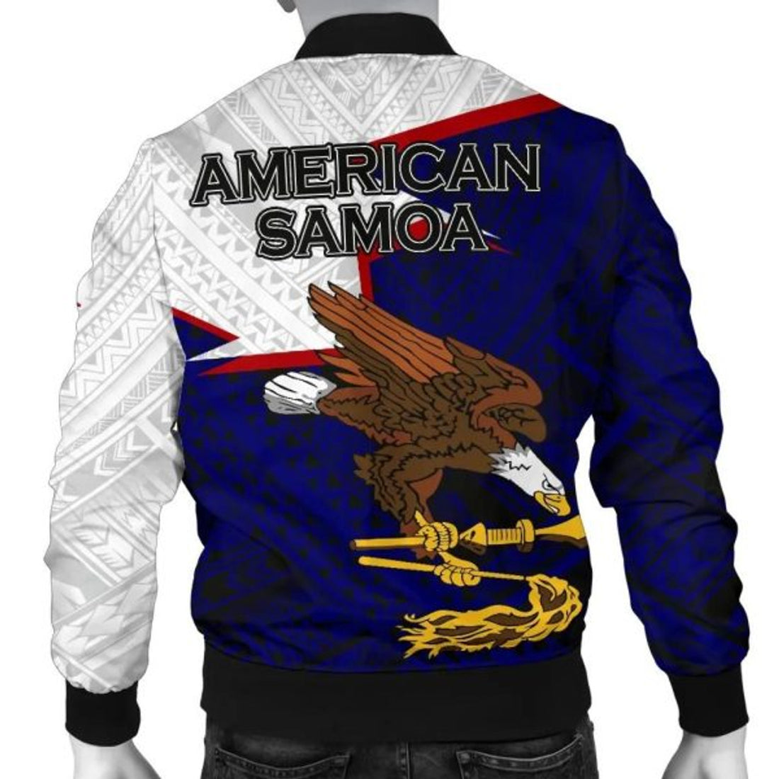 FUNSTUFFPRINT American Samoa Men's Bomber Jacket - HOME 3D Bomber Jacket
