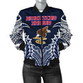 FUNSTUFFPRINT American Samoa Premium Women's Bomber Jacket 3D Bomber Jacket