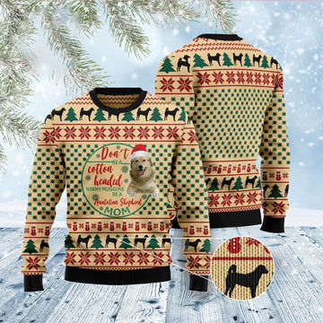 FUNSTUFFPRINT Anatolian Shepherd Mom Ugly Christmas Sweater, Christmas Sweater, Ugly Sweater, Funny Xmas Sweaters Ugly Sweater
