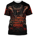FUNSTUFFPRINT And He Himself Bore Our Sins In His Body On The Cross Christian 3D T-shirt