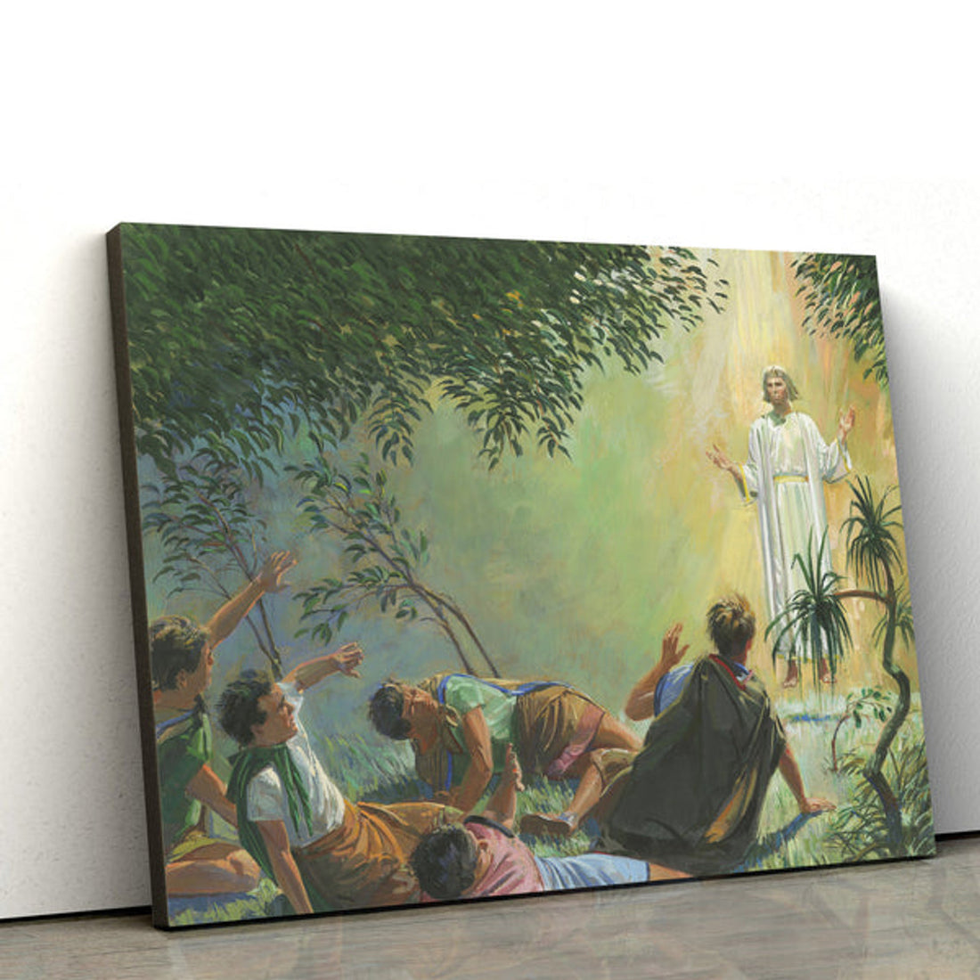 Angel Appears To Alma And The Sons Of Mosiah Canvas Pictures - Christian Paintings For Home - Religious Canvas Wall Decor