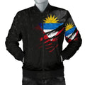 FUNSTUFFPRINT Antigua & Barbuda In Me Men's Bomber Jacke - Special Grunge Style 3D Bomber Jacket