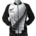 FUNSTUFFPRINT Aotearoa Maori Silver Fern Men's Bomber Jacket 3D Bomber Jacket