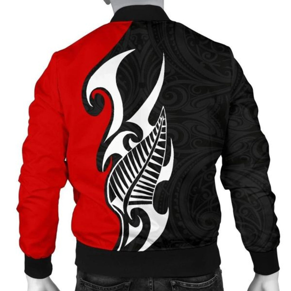 FUNSTUFFPRINT Aotearoa Silver Fern Maori Men Bomber Jacket 3D Bomber Jacket