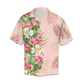 Tropical Flamingo And Banana Leaf Pattern Hawaiian Shirt