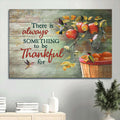 Apple Tree Hummingbird There Is Always Something To Be Thankful For Canvas Wall Art - Christian Wall Decor