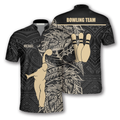 Custom Apricot Bowling Player Custom Bowling Jerseys for Men, Tribal Bowling Shirt, Custom Bowling Shirt