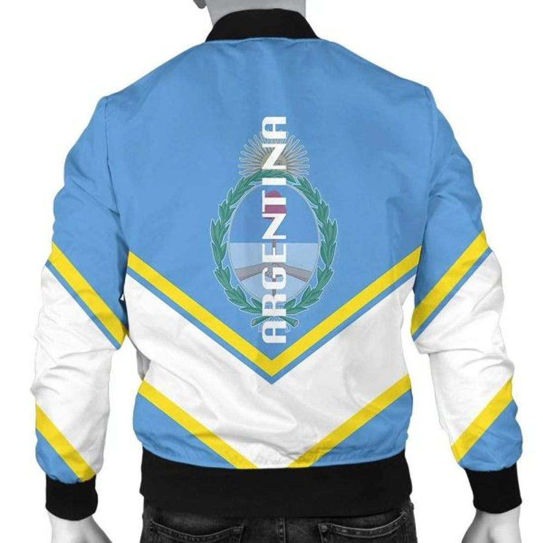 FUNSTUFFPRINT Argentina Coat Of Arms Men Bomber Jacket Lucian Style 3D Bomber Jacket