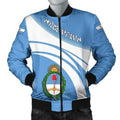 FUNSTUFFPRINT Argentina Coat Of Arms Men Bomber Jacketticket W 3D Bomber Jacket