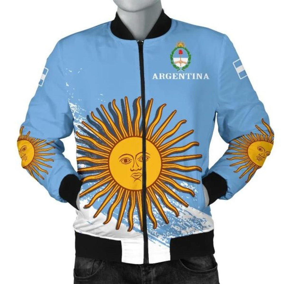 FUNSTUFFPRINT Argentina Special Men's Bomber Jacket 3D Bomber Jacket
