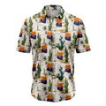 Arizona Cactus Hawaiian Shirt, Summer Hawaiian Shirts for Men, Aloha Beach Shirt