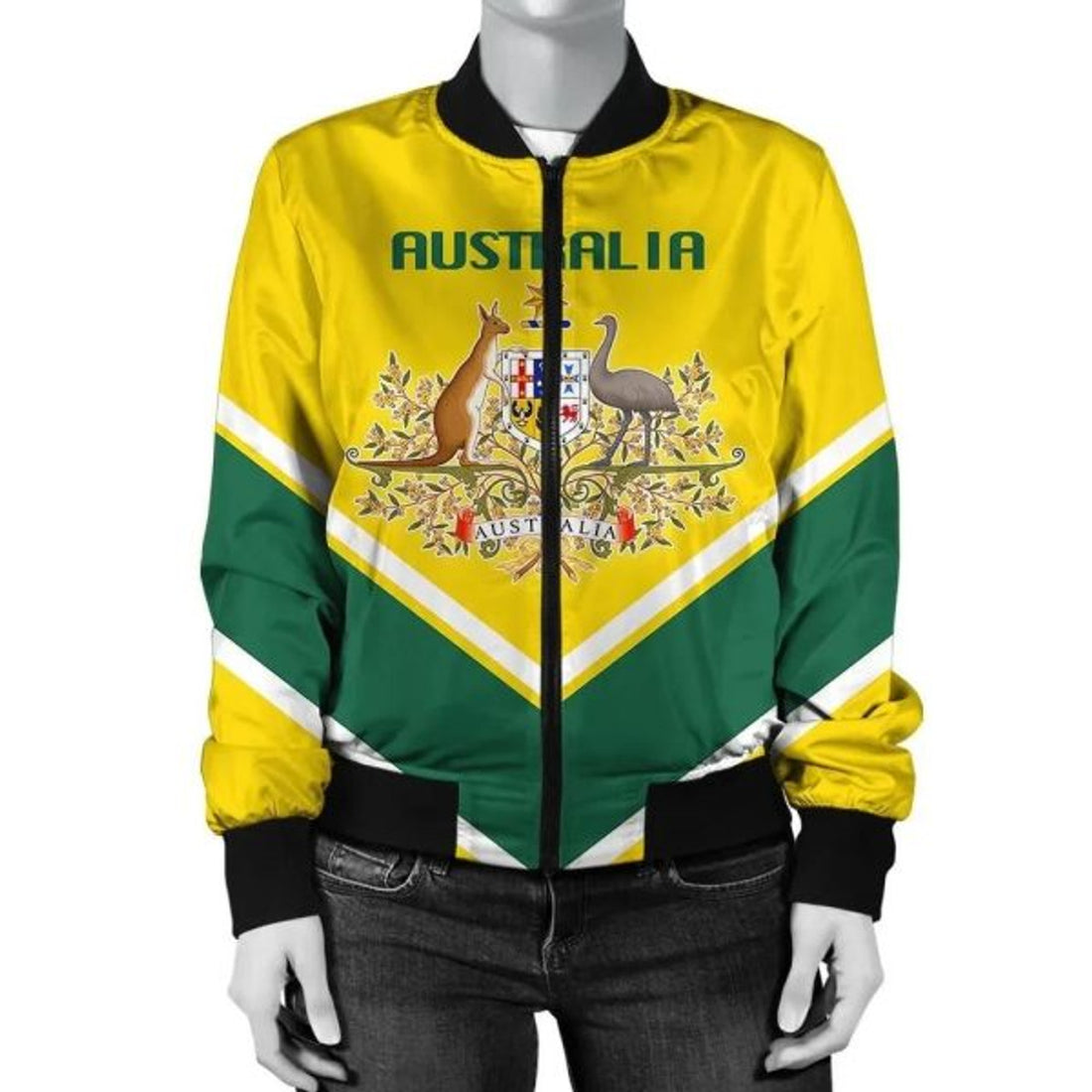 FUNSTUFFPRINT Armenia Coat Of Arms Women Bomber Jacket Lucian Style 3D Bomber Jacket