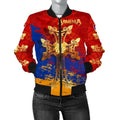 FUNSTUFFPRINT Armenia Khachkar, Armenian Cross Special Women's Bomber Jacket 3D Bomber Jacket