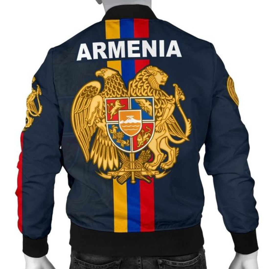 FUNSTUFFPRINT Armenia Lion Men's Bomber Jacket 3D Bomber Jacket
