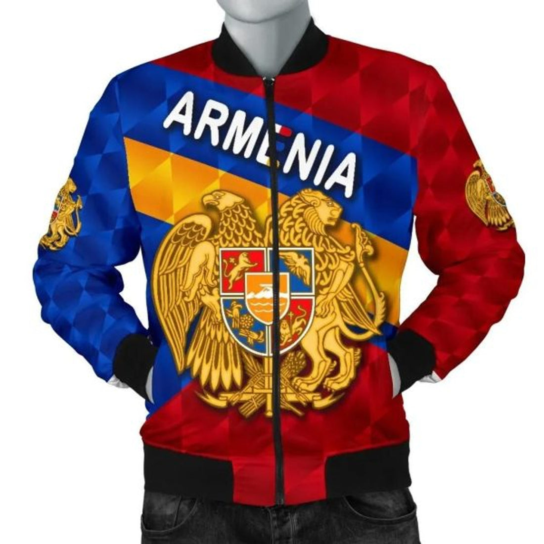 FUNSTUFFPRINT Armenia Men Bomber Jacketporty Style 3D Bomber Jacket