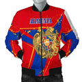 FUNSTUFFPRINT Armenia Men's Bomber Jacket - The Pride of Armenia - 3D Bomber Jacket