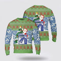 FUNSTUFFPRINT Army Sweater, US Army 18th Airborne Corps Sky Dragons Christmas Sweater  Ugly  Sweater