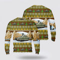 FUNSTUFFPRINT Army Sweater, US Army CV90 Infantry Fighting Vehicle Christmas AOP Sweater Ugly Sweater