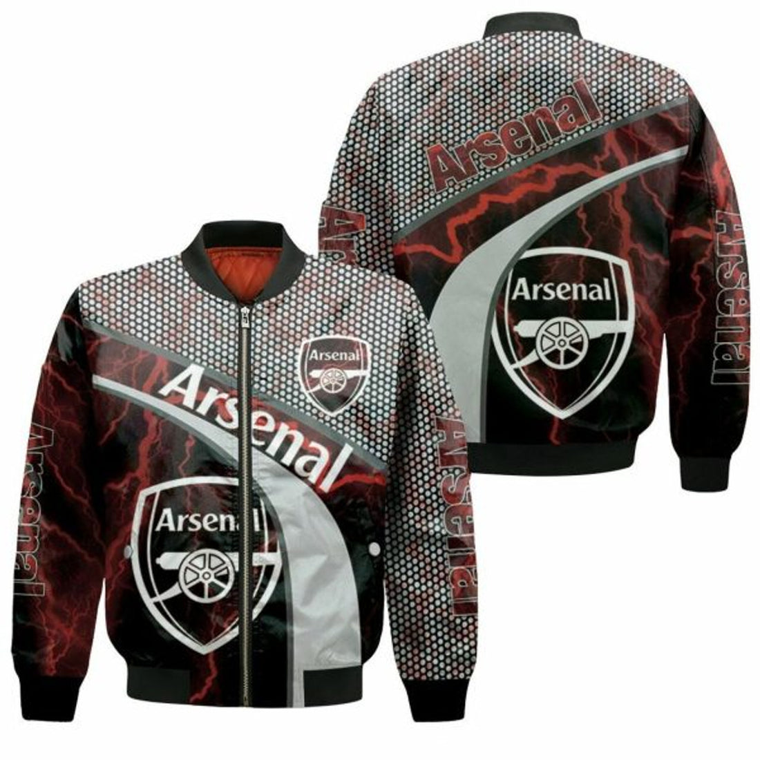 FUNSTUFFPRINT Arsenal Fc For Fans Bomber Jacket 3D Bomber Jacket