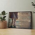I Choose To Live By Choice Not By Chance To Be Motivated Jesus Walking On The Water Canvas Prints