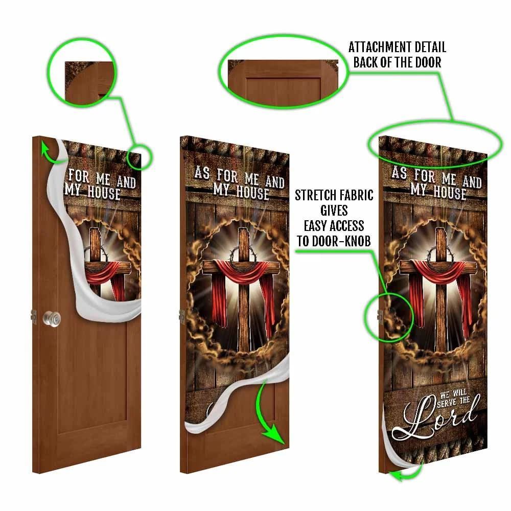 As For Me And My House 2 Door Cover, We Will Serve The Lord Door Cover, Christian Door Decor, Door Christian Church, Christian Door Plaques