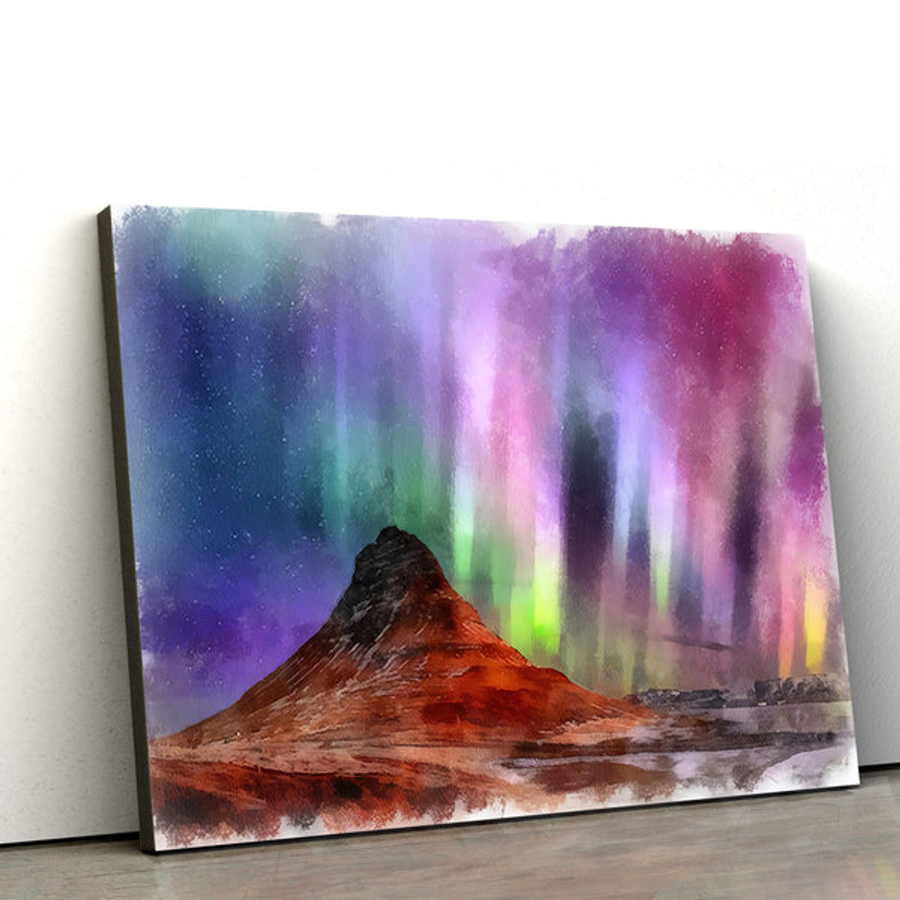 Aurora Polar Lights Painting Canvas Wall Art - Canvas Wall Decor - Home Decor Living Room