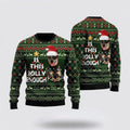 FUNSTUFFPRINT Australian Cattle Dog Jolly Ugly Christmas Sweater For Men And Women, Gift For Christmas, Best Winter Christmas Outfit Ugly  Sweater