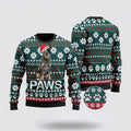 FUNSTUFFPRINT Australian Cattle Dog Santa Printed Christmas Ugly Sweater - Dog Lover Christmas Sweater Ugly Sweater