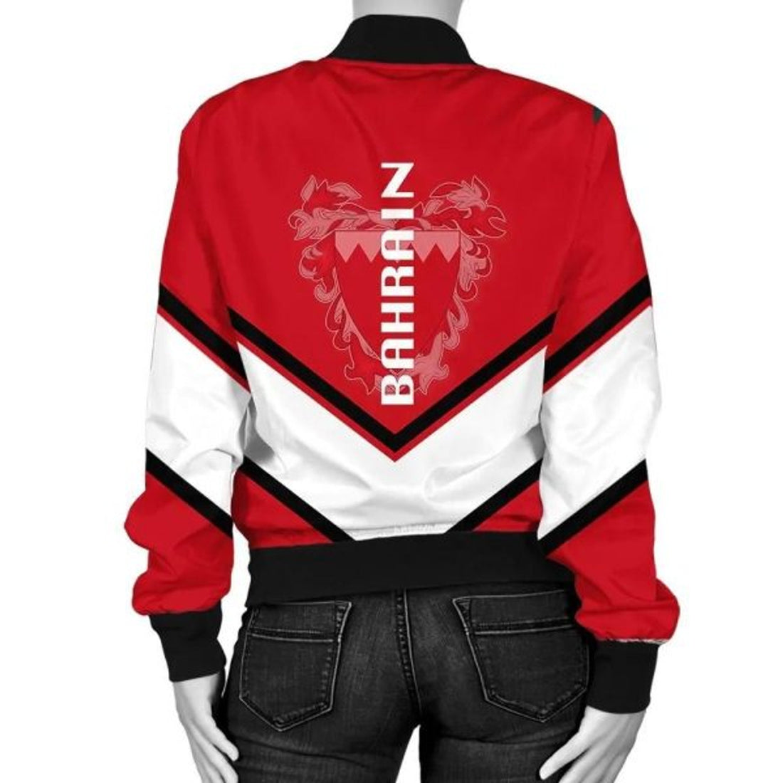 FUNSTUFFPRINT Austria Coat Of Arms Women Bomber Jacket Lucian Style 3D Bomber Jacket