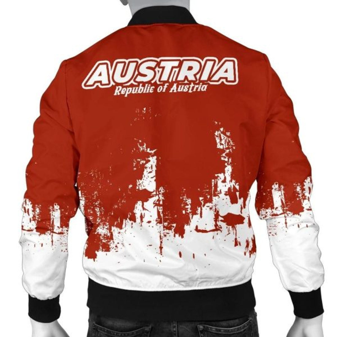 FUNSTUFFPRINT Austria Men's Bomber Jacket - Republic Austria - 3D Bomber Jacket