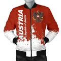 FUNSTUFFPRINT Austria Men's Bomber Jacket - Republic Austria - 3D Bomber Jacket