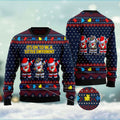 FUNSTUFFPRINT Autism Awareness Funny Santa Clauses It'S Ok To Be A Little Different Ugly Christmas Sweater, Christmas Sweater, Ugly Sweater Ugly Sweater
