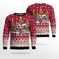FUNSTUFFPRINT Avalon Volunteer Fire Department, Avalon, NJ Christmas AOP Ugly Sweater - Gifts For Firefighters In Avalon, NJ Ugly Sweater