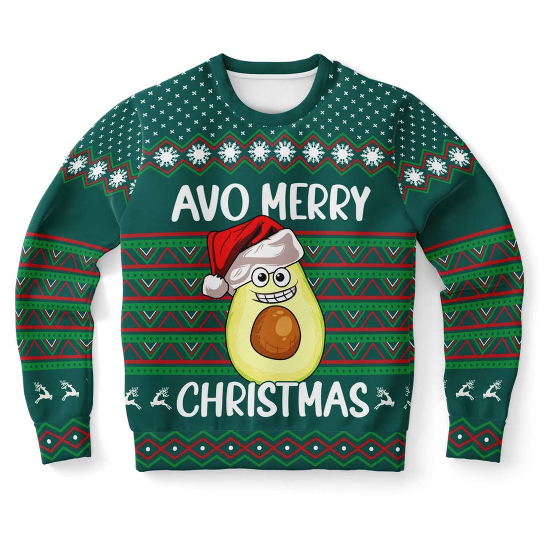 FUNSTUFFPRINT Avo Merry Christmas Ugly Christmas Sweater, Christmas Sweater, Ugly Sweater, Funny Xmas Sweaters Ugly Sweater