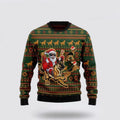FUNSTUFFPRINT Awesome German Shepherd Dog Santa Claus Ugly Christmas Sweater – Dog Lover Christmas Sweater Ugly Sweater